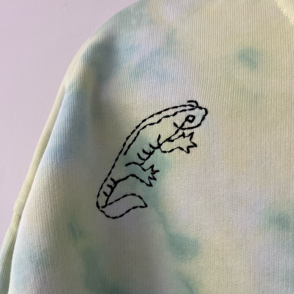 LEVI - Modern Vintage Relaxed Tie-Dye Graphic Embroidered Hoodie - Picture 8 of 15